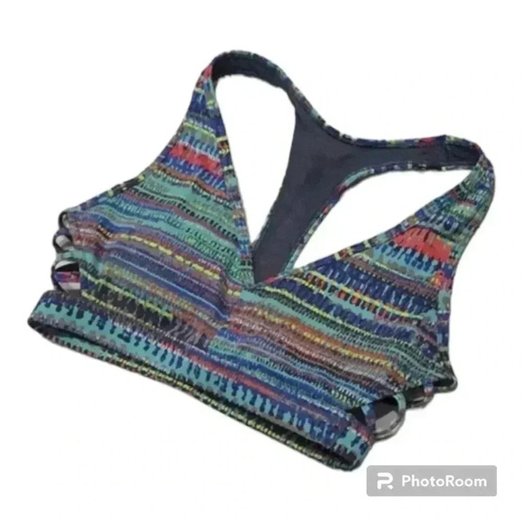 Victoria Secret sports bra. Stripe colourful - Picture 1 of 3